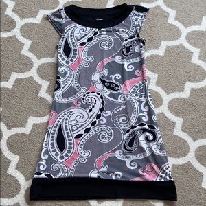 Black and pink dress
